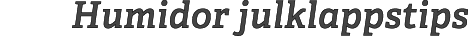 Humidor julklappstips