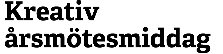 Kreativ rsm tesmiddag