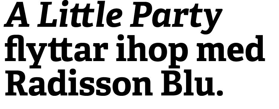 A Little Party flyttar ihop med Radisson Blu.