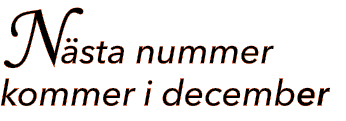 N sta nummer kommer i december 