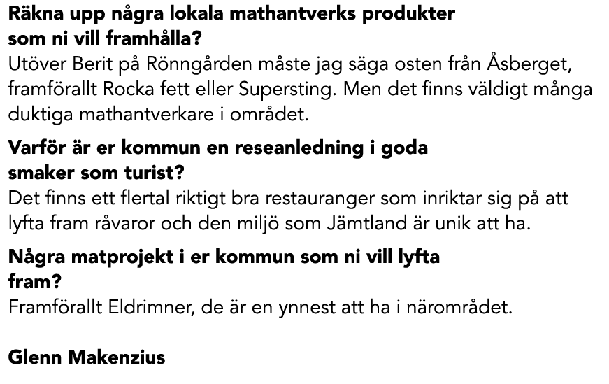 R kna upp n gra lokala mathantverks produkter som ni vill framh lla? Ut ver Berit p R nng rden m ste jag s ga osten ...