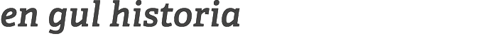 en gul historia