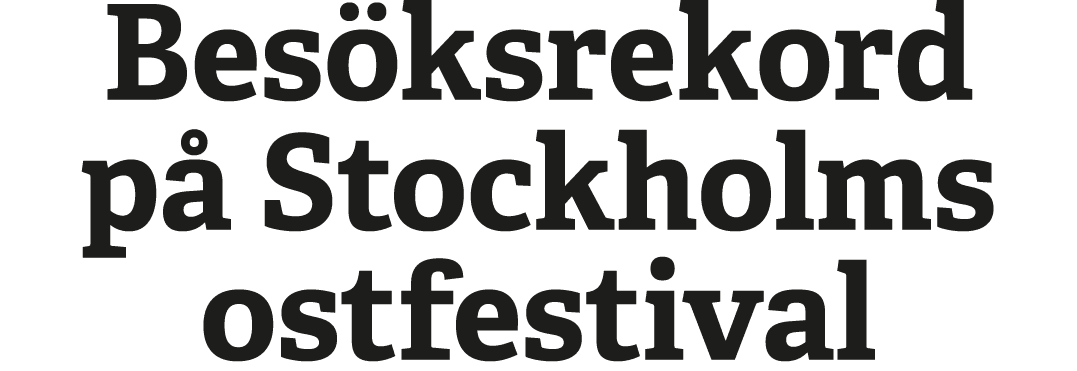 Bes ksrekord p Stockholms ostfestival